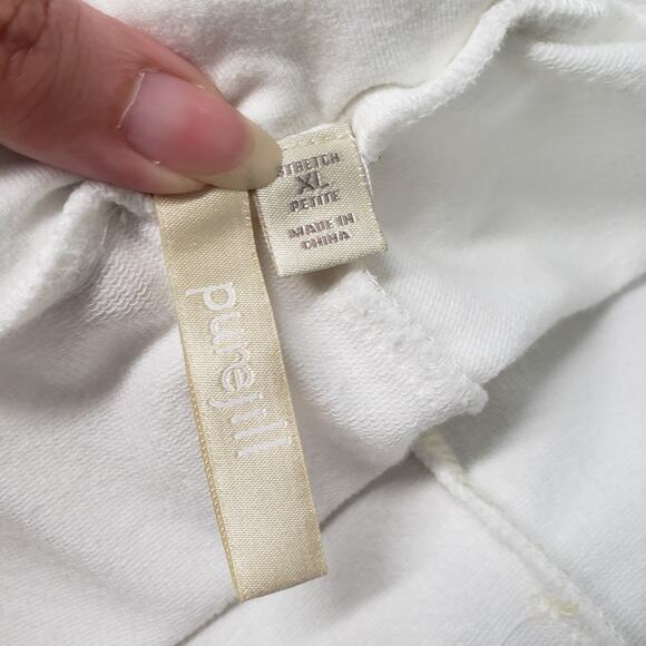 Pure J. Jill Pull On Capri Pants Womens XL White Elastic Waist Pima Cotton Modal - Picture 3 of 16